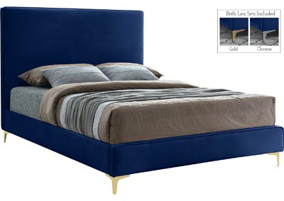 Image for Vector Navy Velvet Full Bed