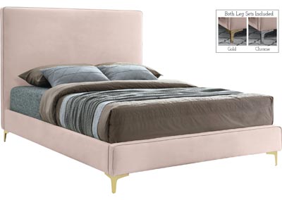 Image for Vector Pink Velvet Full Bed