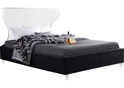 Image for Rae Black Velvet Full Bed