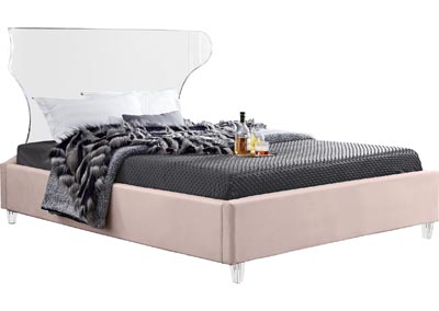 Image for Rae Pink Velvet Full Bed