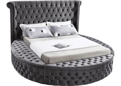 Image for Lily Grey Velvet Full Bed (3 Boxes)