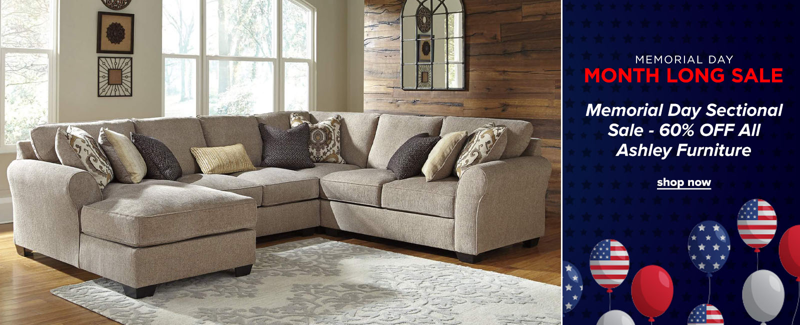 Memorial Day Sectional Sale - 60% OFF All Ashley Furniture