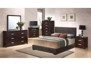 Image for Queen Upholstered Bed, Dresser Mirror, Chest, 2 Nightstands