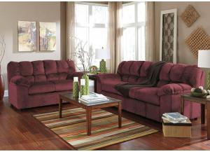Image for Judson Burgundy 7PC Living Room Set