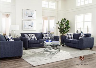 Image for SKU SM 6522 Endurance Denim Blue Sofa & Loveseat Set