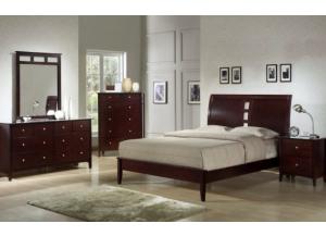 Image for 5PC:BED,MIRROR DRESSER CHEST 1N.STAND