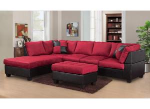 Image for red/black,No ottoman