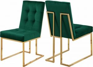 Image for Pierre Green Velvet Dining Chair (Set of 2)