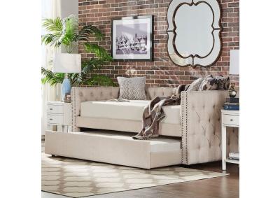 Tufted Fabric Daybed