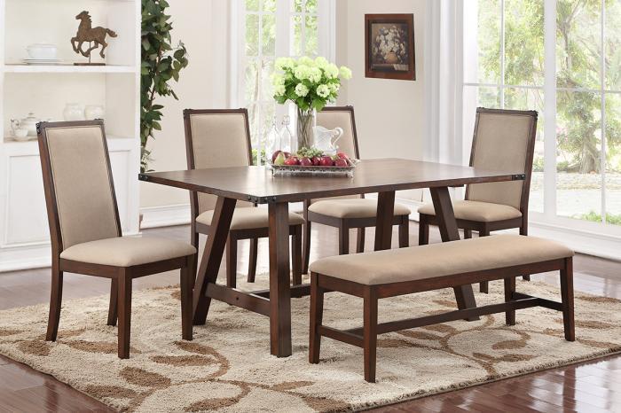 6 Piece Rustic Dining Set,In store products