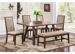 Image for 6 Piece Rustic Dining Set