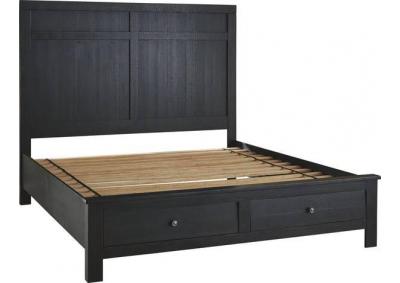 Queen Sized Bed Frame With Front Storage