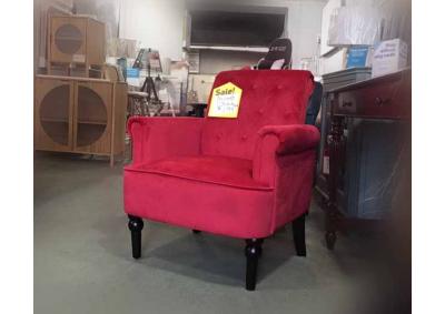 Suede Accent Chair
