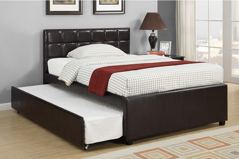 FULL BED+TWIN TRUNDLE W/ SLATS ESPRESSO,InStore Products