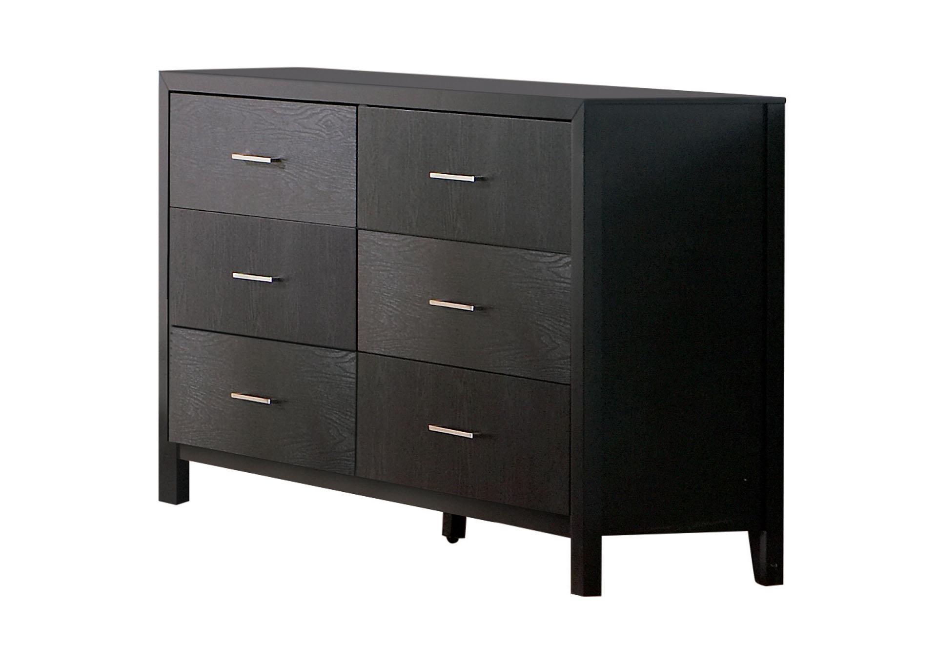 Black Grove Black Six-Drawer Dresser,InStore Products