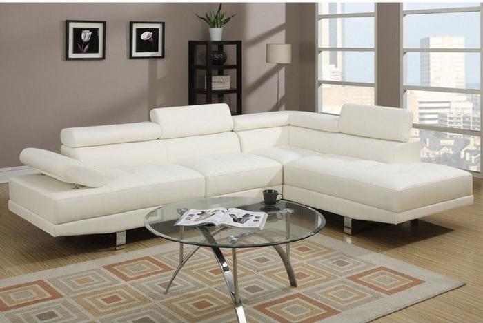 2PCS SECTIONAL SOFA WHT,InStore Products