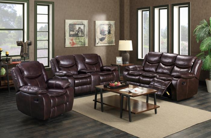 Emerson Brown Motion 3PC Living Room Set,InStore Products