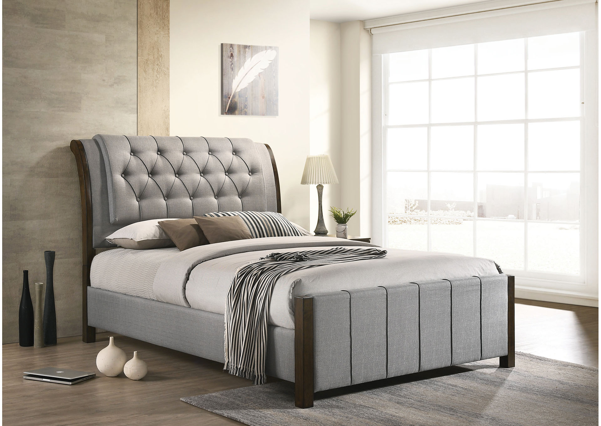 Natural Gray Full Bed,InStore Products