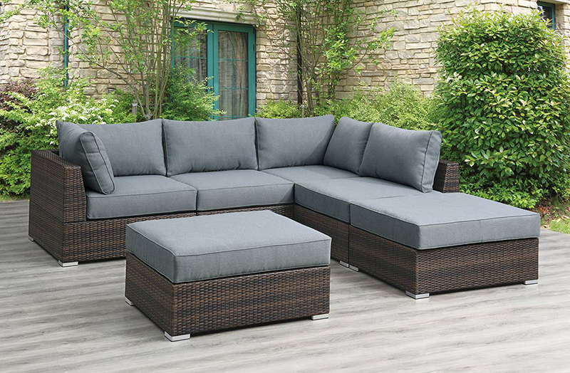 6PCS MODULAR GREY PATIO SET,InStore Products