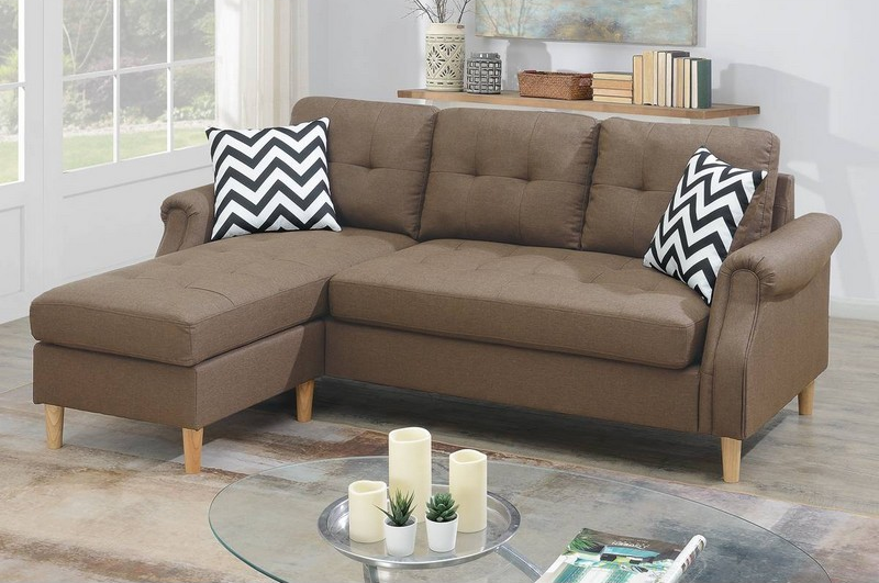 ALL-IN-ONE REVERSIBLE SECTIONAL W/2 ACCENT PILLOW,InStore Products