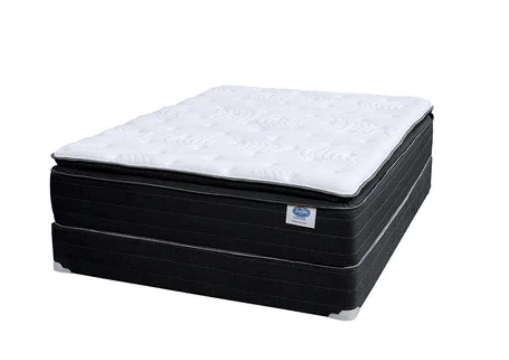 Cascade Pillowtop Foam Encased 14" Queen Mattress + Box Spring Set,InStore Products