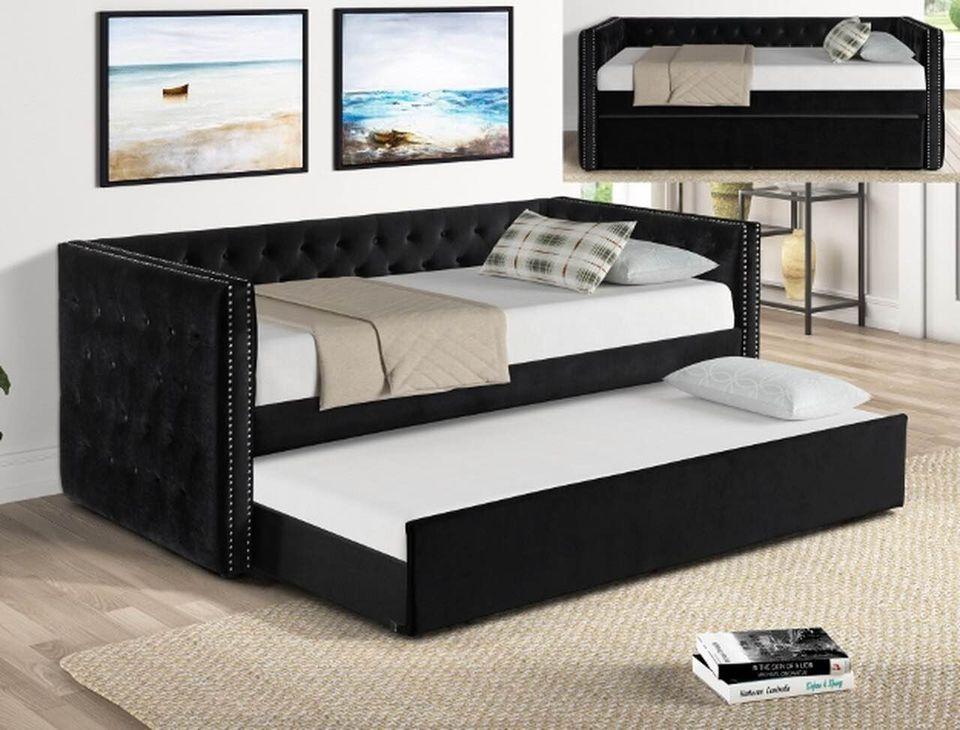 Trina Black Twin Daybed with Trundle,InStore Products