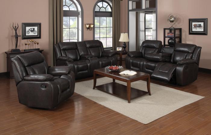 Hudson Brown Motion 3 PC Living Room Set,InStore Products