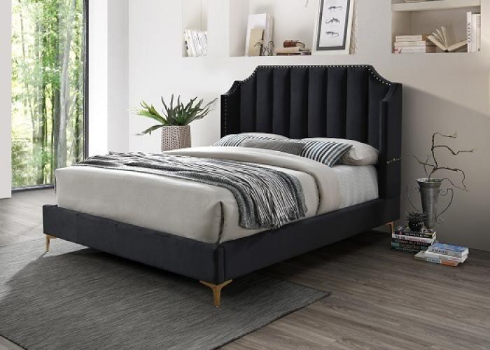 Dior Queen Black platform bed,InStore Products
