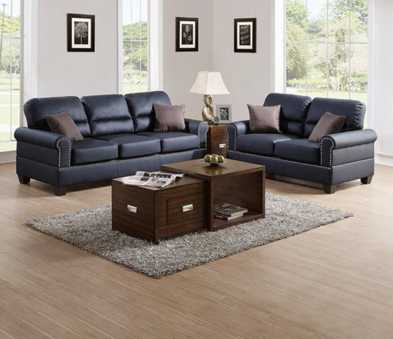2PCS SOFA SET BLACK,InStore Products