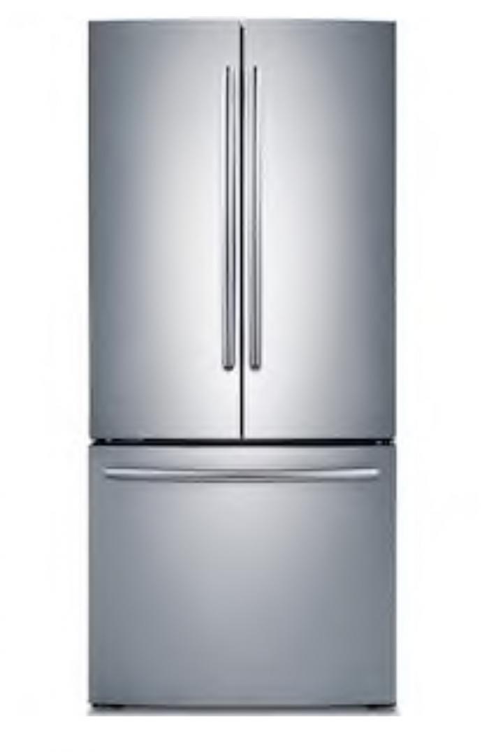 Samsung 21.6-cu ft 3-Door Standard-Depth French Door Refrigerators Single Ice Maker (Stainless Steel),InStore Products