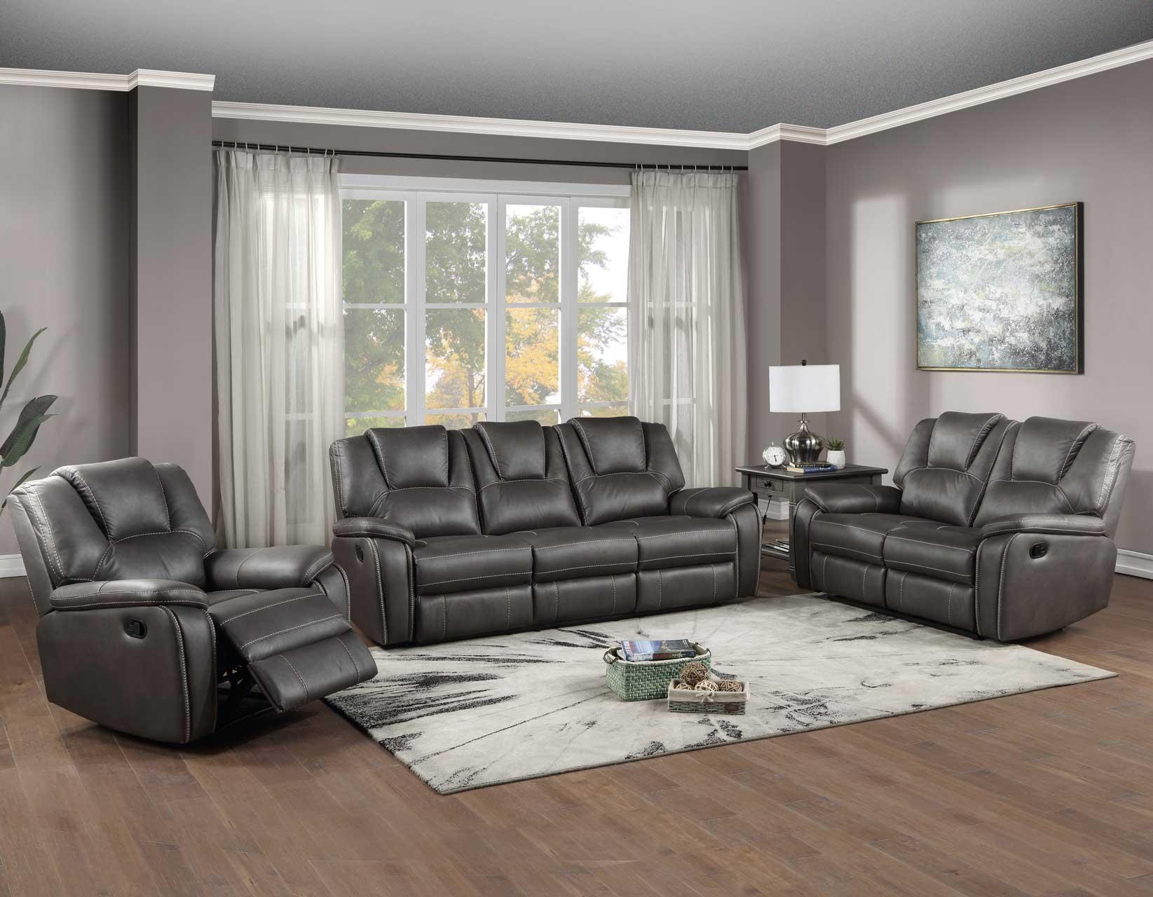 Katrine Grey Sofa Lov Seat & Recliner,InStore Products