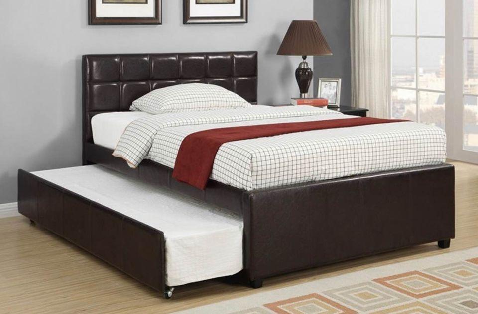 FULL BED+TWIN TRUNDLE W/ SLATS ESPRESSO,InStore Products
