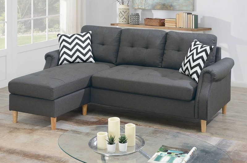 ALL-IN-ONE REVERSIBLE SECTIONAL W/2 ACCENT PILLOW,InStore Products