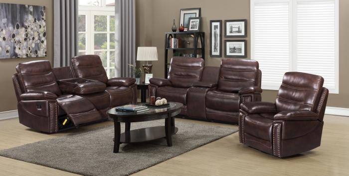 Cayman Brown Motion 3PC Living Room Set,InStore Products