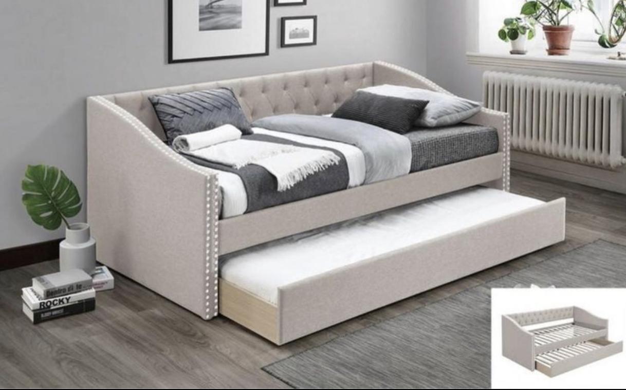 Light brown twin daybed with trundle ,InStore Products
