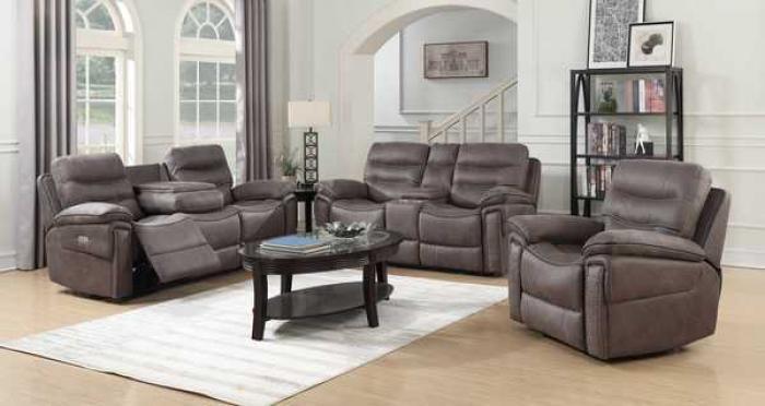 Morgan Gray Power Motion 3 PC Living Room Set,InStore Products