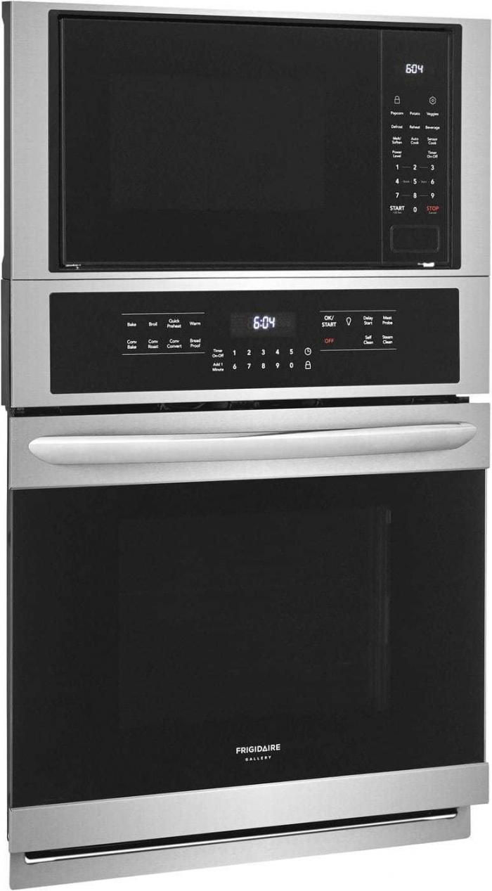 Frigidaire Gallery Self-cleaning and True Convection Microwave Wall Oven Combo (Stainless Steel 27 Inch; Actual: 27-in),InStore Products