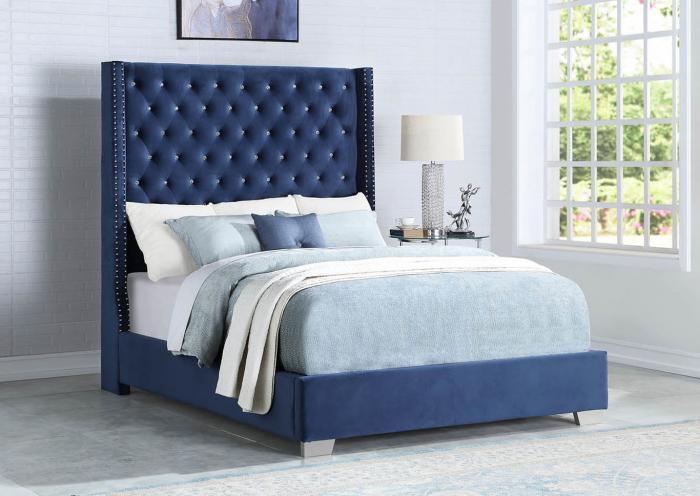 Aria  Blue Queen Bed,InStore Products