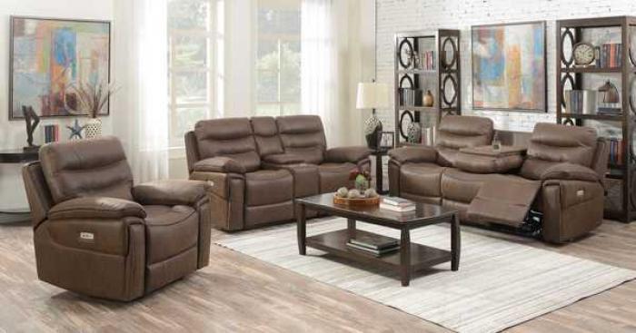 Morgan Brown Power Motion 3 PC Living Room Set,InStore Products