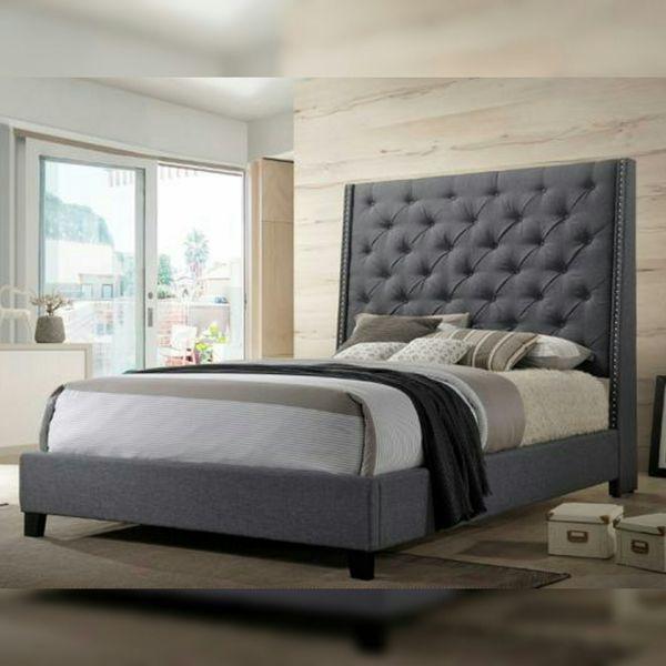 CHANTILLY GREY QUEEN BED,InStore Products