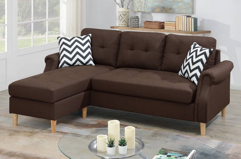 ALL-IN-ONE REVERSIBLE SECTIONAL W/2 ACCENT PILLOW,InStore Products