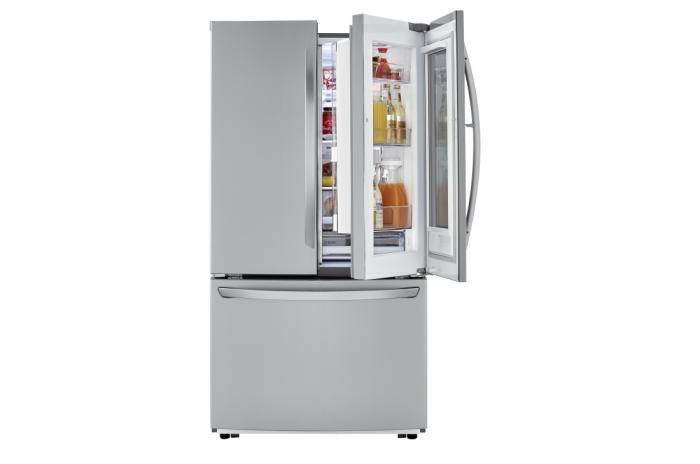 LG InstaView 27-cu ft French Door Refrigerator with Ice Maker and Door within Door (Fingerprint-Resistant Printproof Stainless Steel),InStore Products