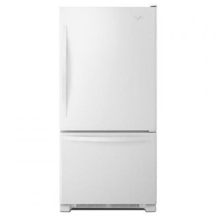 Whirlpool 22.07-cu ft Bottom-Freezer Refrigerator with Ice Maker (White),InStore Products