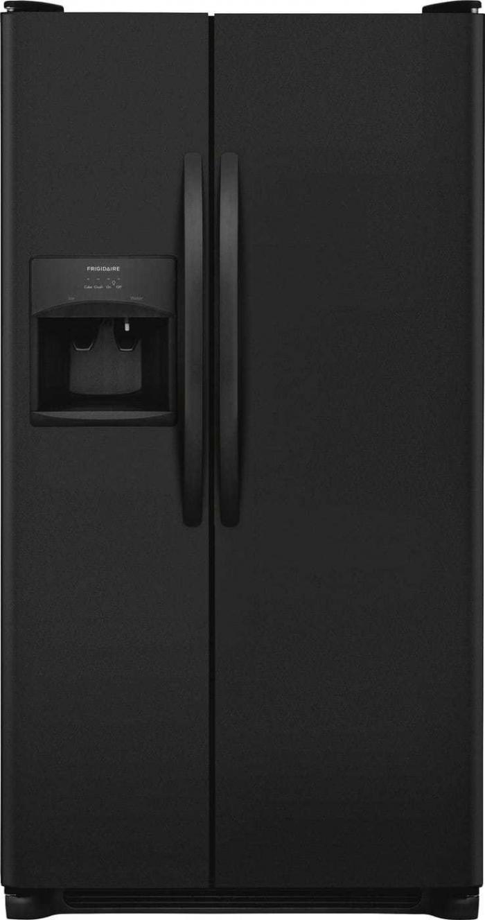 Frigidaire 25.5-cu ft Side-by-Side Refrigerator with Ice Maker (Black),InStore Products