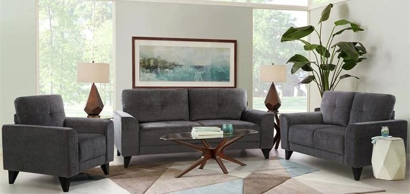 Michael Charcoal Sofa Love Seat & Chair,InStore Products