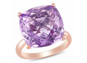 Image for 13.3 ct. Pink Amethyst Cocktail Ring in 14k Rose Gold