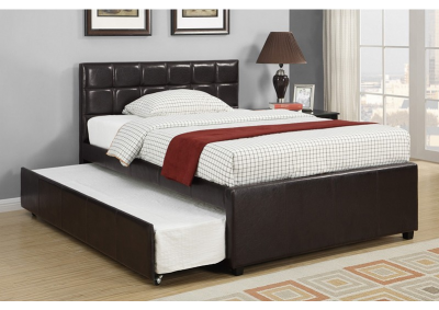 Image for FULL BED+TWIN TRUNDLE W/ SLATS ESPRESSO