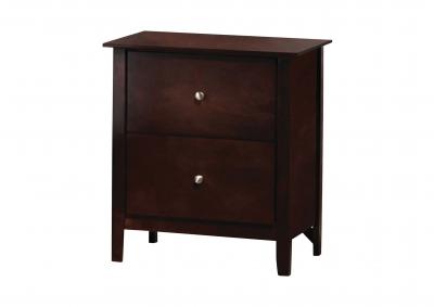 Image for Coffee Bean Tia Cappuccino Two-Drawer Nightstand