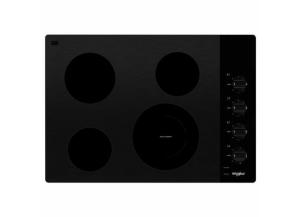 Image for Whirlpool 30-in Smooth Surface (Radiant) Black Electric Cooktop 