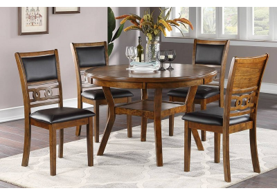 Image for DINNING TABLE BROWN TABLE AND 4 CHAIRS